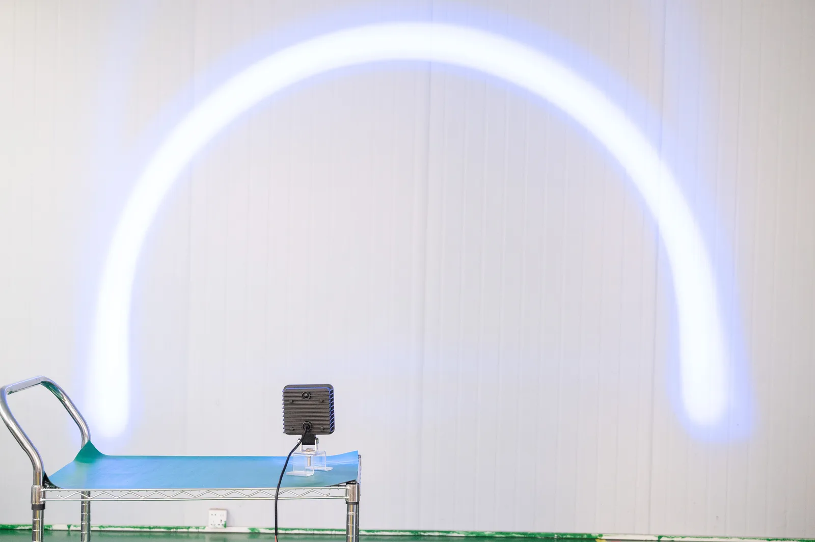 LED beam pattern testing for mining work light applications